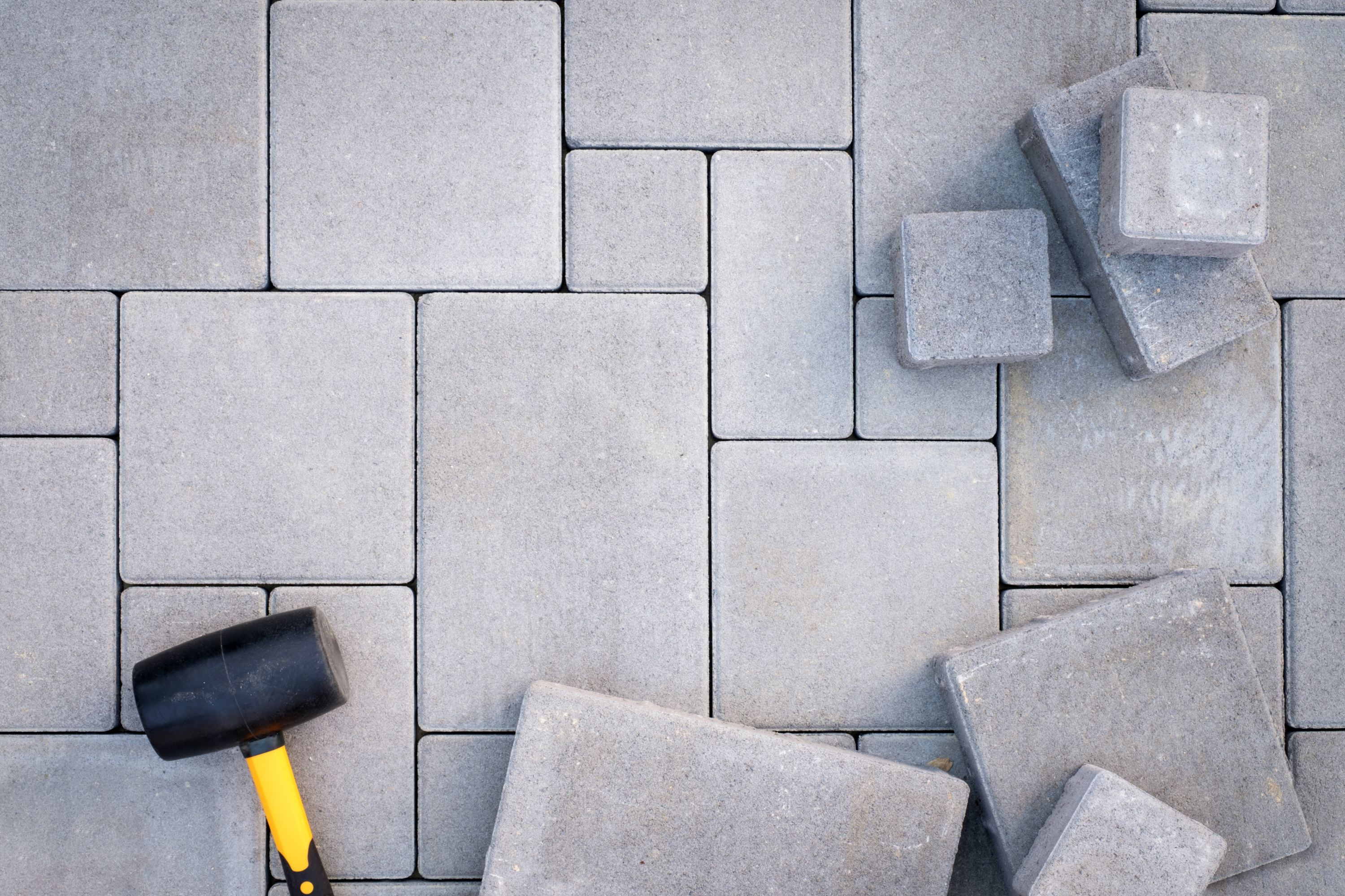 Paving stones paving background